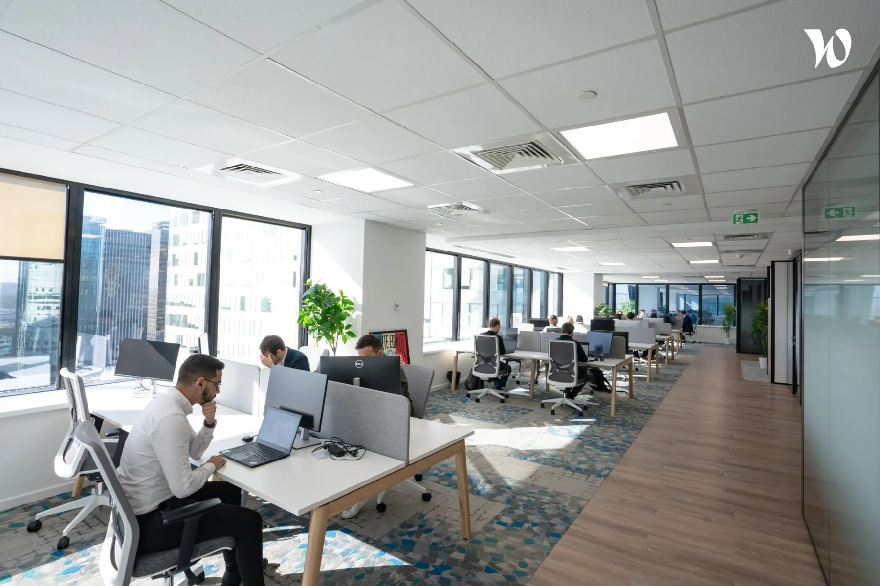 Visian open-plan office at Tour Europlaza